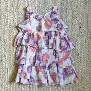 Floral Ruffle Kids Top